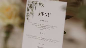 wedding menu
